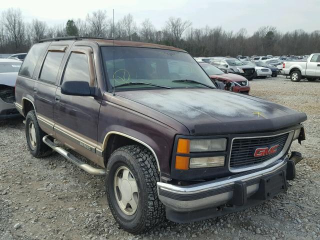 1GKEK13R3VJ741006 - 1997 GMC YUKON MAROON photo 1