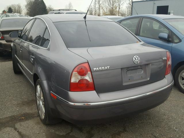 WVWAE63BX5P038680 - 2005 VOLKSWAGEN PASSAT GLS CHARCOAL photo 3