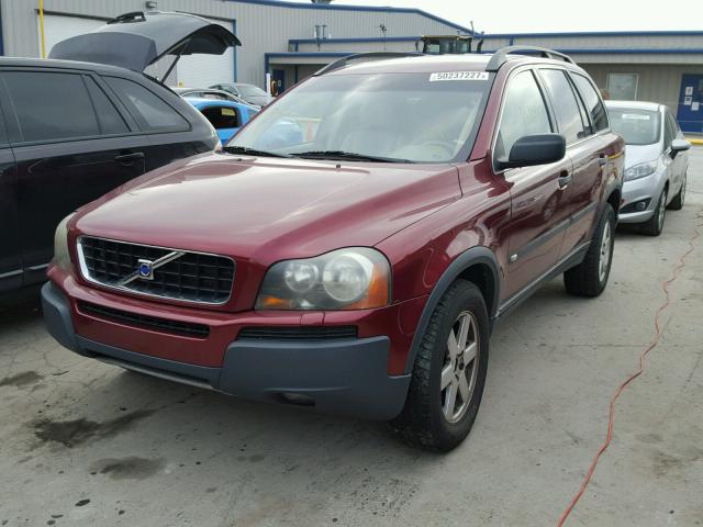 YV1CZ59H031004082 - 2003 VOLVO XC90 MAROON photo 2