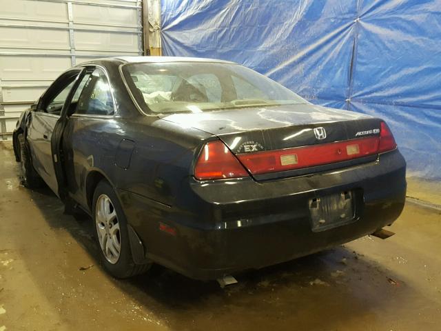 1HGCG22541A018608 - 2001 HONDA ACCORD EX BLACK photo 3