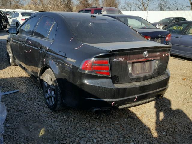 19UUA76568A034719 - 2008 ACURA TL TYPE S BLACK photo 3