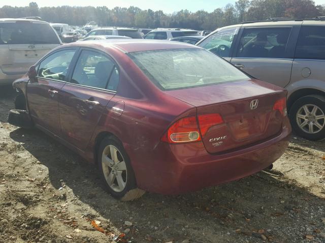 2HGFA16988H532267 - 2008 HONDA CIVIC EXL BURGUNDY photo 3