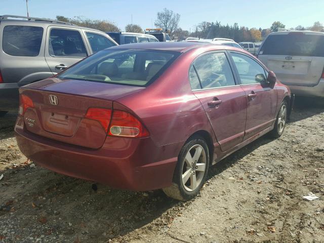 2HGFA16988H532267 - 2008 HONDA CIVIC EXL 勃艮第红 照片 4