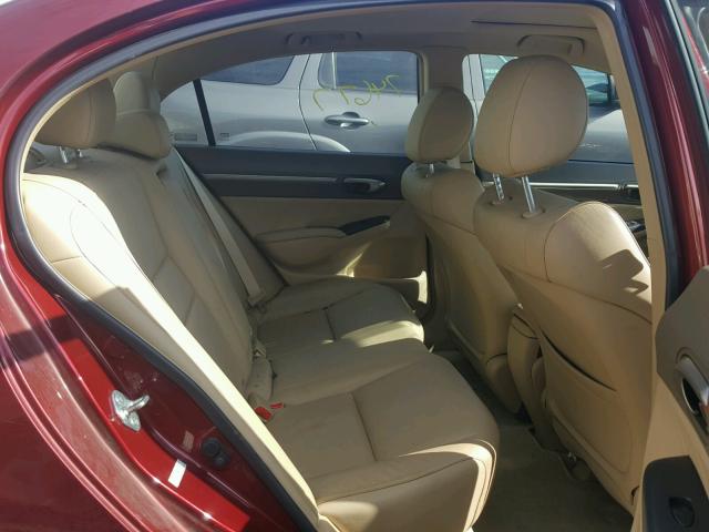 2HGFA16988H532267 - 2008 HONDA CIVIC EXL 勃艮第红 照片 6