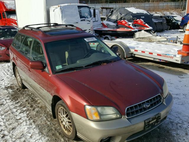 4S3BH686X37612778 - 2003 SUBARU LEGACY OUT RED photo 9