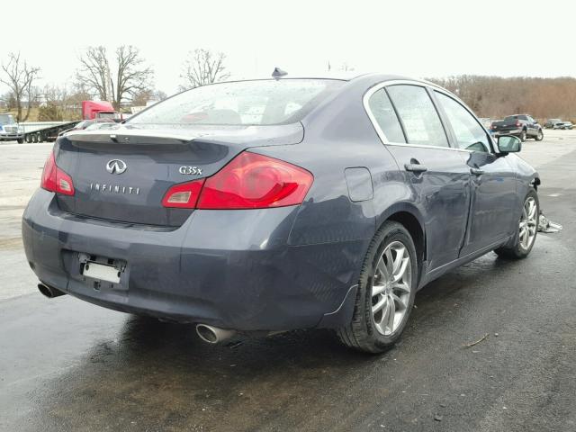 JNKBV61F88M263274 - 2008 INFINITI G35 BLUE photo 4