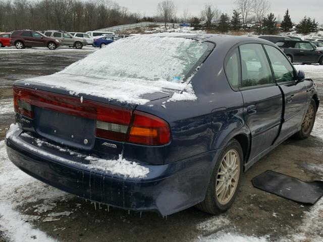 4S3BE625647209312 - 2004 SUBARU LEGACY L S BLUE photo 4