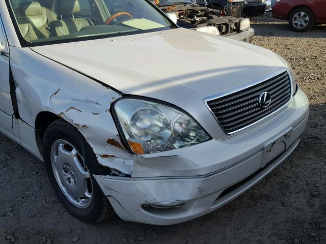 JTHBN30F920075510 - 2002 LEXUS LS 430 WHITE photo 9