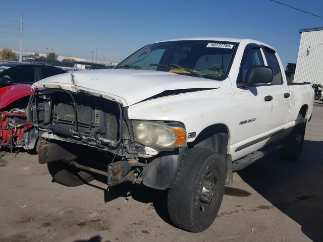 3D7KU28D53G713028 - 2003 DODGE RAM 2500 S WHITE photo 2