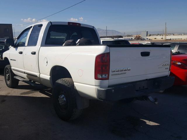 3D7KU28D53G713028 - 2003 DODGE RAM 2500 S WHITE photo 3