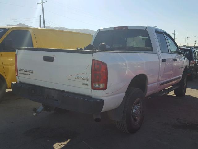 3D7KU28D53G713028 - 2003 DODGE RAM 2500 S WHITE photo 4