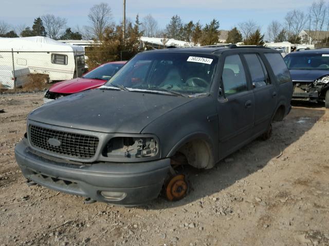 1FMPU16L91LA09611 - 2001 FORD EXPEDITION BLACK photo 2