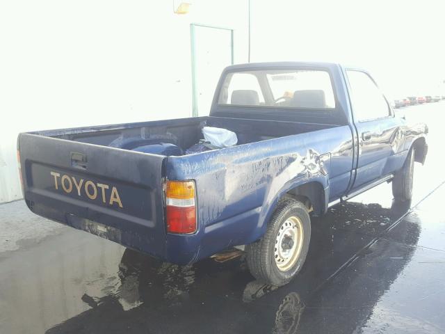 JT4RN81A3M0071181 - 1991 TOYOTA PICKUP 1/2 BLUE photo 4