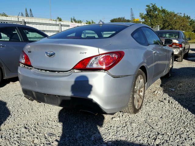 KMHHT6KDXAU035194 - 2010 HYUNDAI GENESIS CO SILVER photo 4