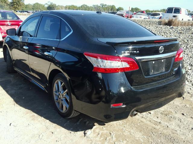 3N1AB7APXDL683257 - 2013 NISSAN SENTRA S BLACK photo 3