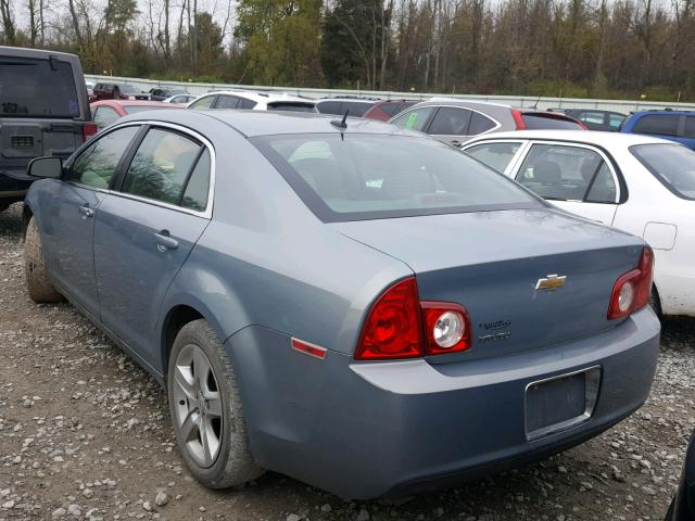 1G1ZG57B494225690 - 2009 CHEVROLET MALIBU LS ნაცრისფერი ფოტო 3