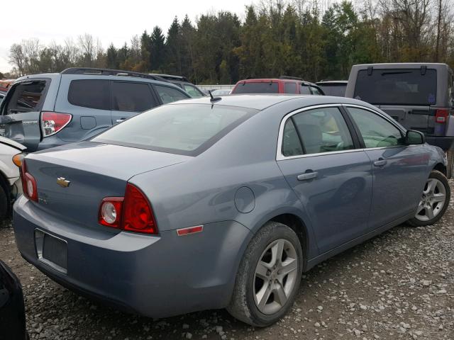 1G1ZG57B494225690 - 2009 CHEVROLET MALIBU LS ნაცრისფერი ფოტო 4