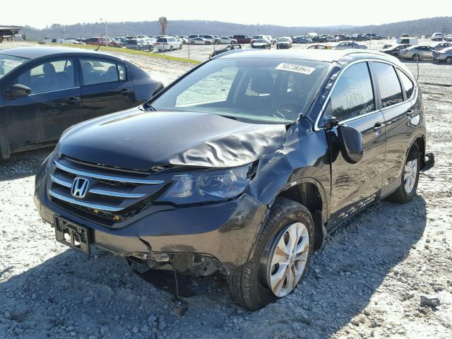 5J6RM3H78DL037455 - 2013 HONDA CR-V EXL BROWN photo 2