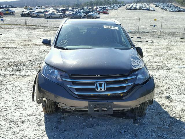 5J6RM3H78DL037455 - 2013 HONDA CR-V EXL BROWN photo 9