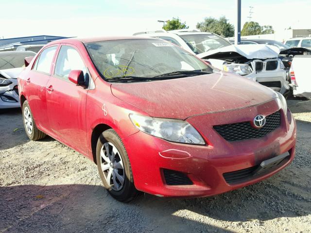 1NXBU4EE9AZ306063 - 2010 TOYOTA COROLLA BA RED photo 1