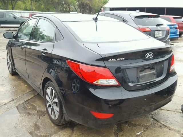 KMHCT4AE1HU352638 - 2017 HYUNDAI ACCENT SE BLACK photo 3