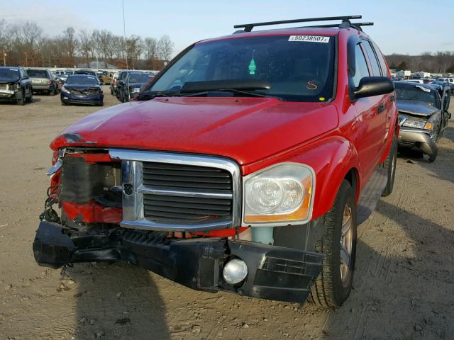 1D4HD48D84F125579 - 2004 DODGE DURANGO SL RED photo 2