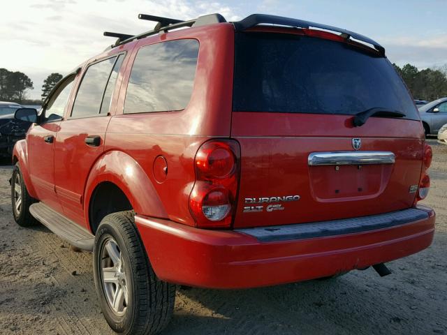 1D4HD48D84F125579 - 2004 DODGE DURANGO SL RED photo 3