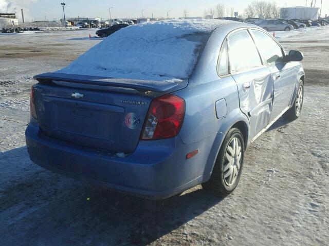 KL1JD52Z94K940199 - 2004 CHEVROLET OPTRA BLUE photo 4