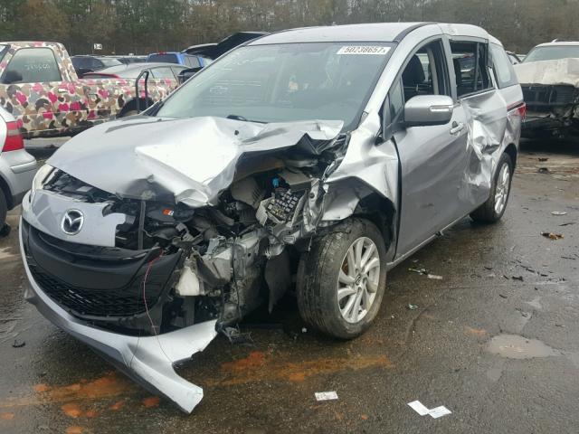 JM1CW2BL6D0155138 - 2013 MAZDA 5 SILVER photo 2