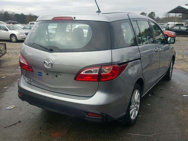 JM1CW2BL6D0155138 - 2013 MAZDA 5 SILVER photo 4