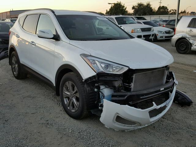 5XYZU3LB0GG340697 - 2016 HYUNDAI SANTA FE S WHITE photo 1