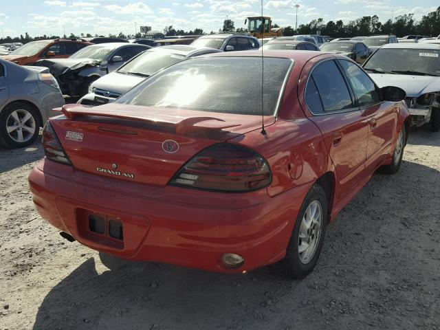 1G2NF52E24M604615 - 2004 PONTIAC GRAND AM S წითელი ფოტო 4