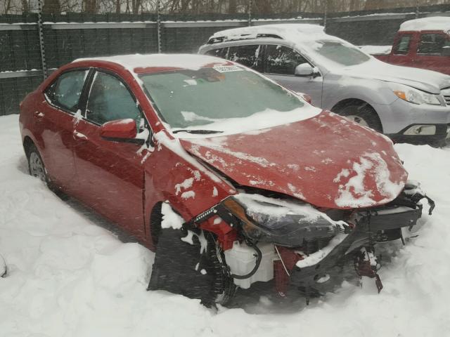 2T1BURHE6HC784963 - 2017 TOYOTA COROLLA L RED photo 1