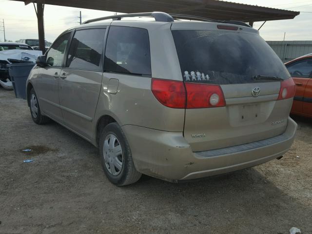 5TDZK23C77S043390 - 2007 TOYOTA SIENNA CE TAN photo 3