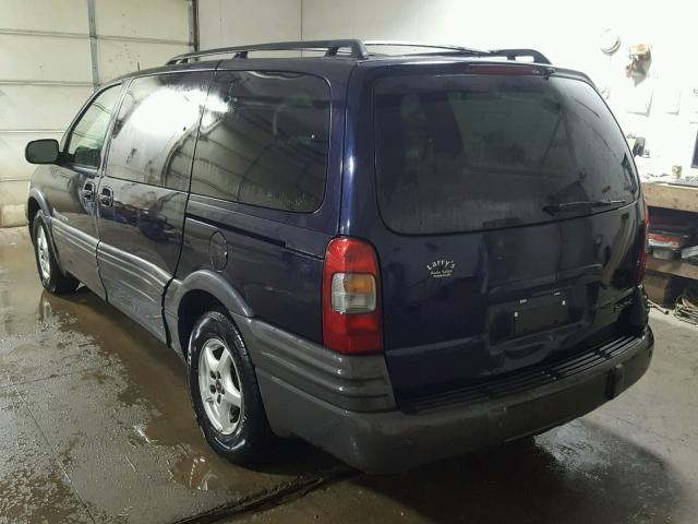 1GMDX03E43D126567 - 2003 PONTIAC MONTANA BLUE photo 3