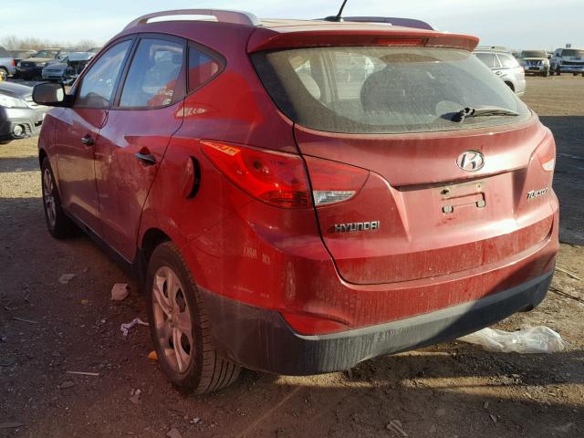 KM8JT3AB3BU160197 - 2011 HYUNDAI TUCSON GL RED photo 3