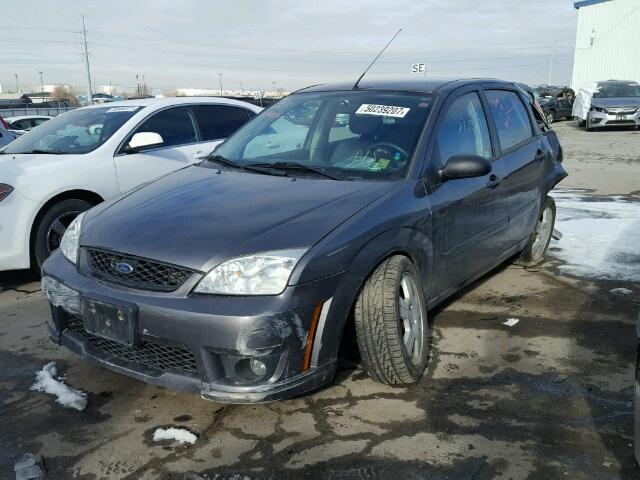 1FAHP37N67W113448 - 2007 FORD FOCUS ZX5 GRAY photo 2