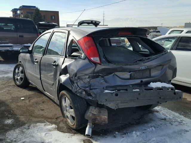 1FAHP37N67W113448 - 2007 FORD FOCUS ZX5 GRAY photo 3