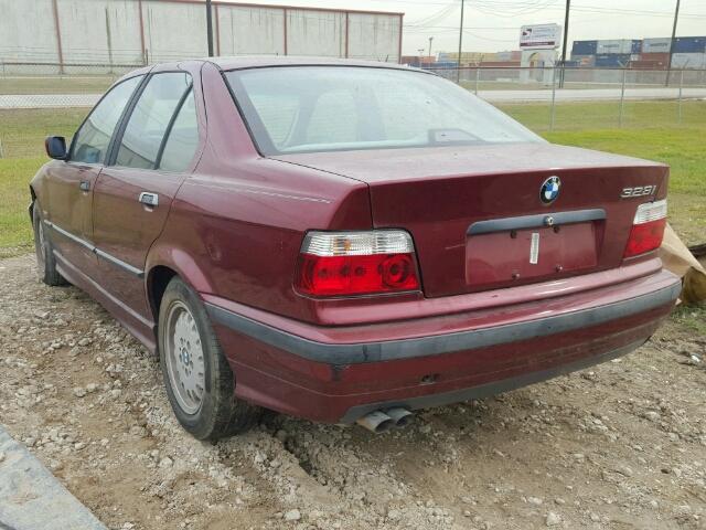 WBACD4329TAV36060 - 1996 BMW 328 I AUTO MAROON photo 3