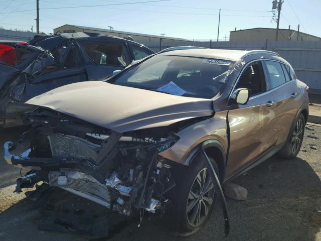 SJKCH5CR6HA019099 - 2017 INFINITI QX30 BASE PINK photo 2