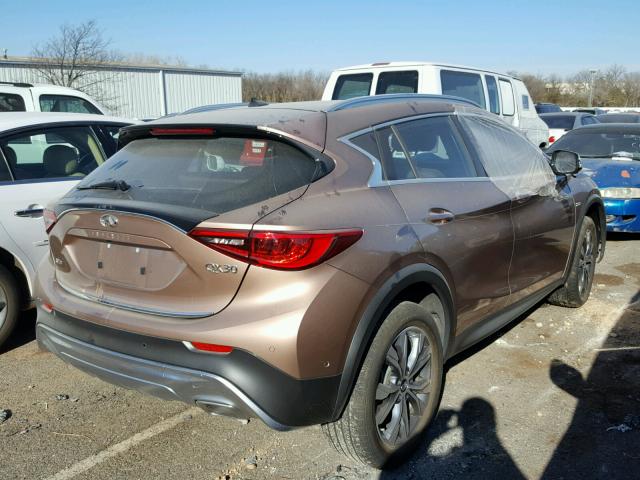 SJKCH5CR6HA019099 - 2017 INFINITI QX30 BASE PINK photo 4