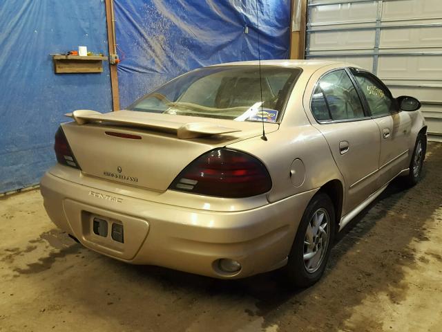 1G2NE52E85M110022 - 2005 PONTIAC GRAND AM S 金色 照片 4