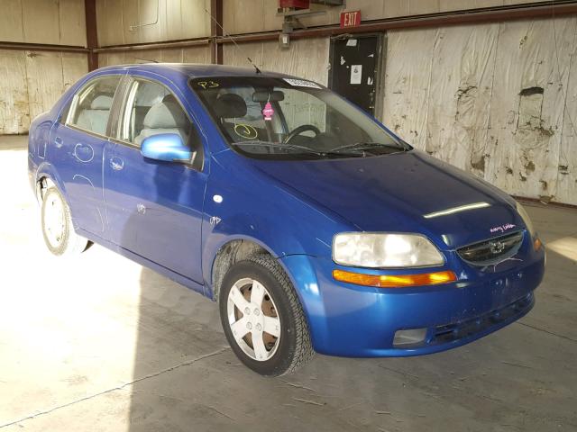 KL1TD56696B556709 - 2006 CHEVROLET AVEO BASE Կապույտ լուսանկար 1