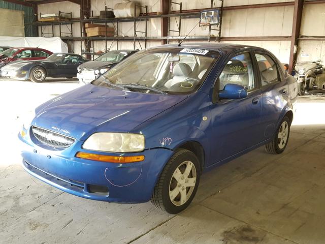 KL1TD56696B556709 - 2006 CHEVROLET AVEO BASE Կապույտ լուսանկար 2