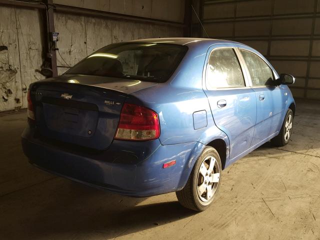 KL1TD56696B556709 - 2006 CHEVROLET AVEO BASE Կապույտ լուսանկար 4