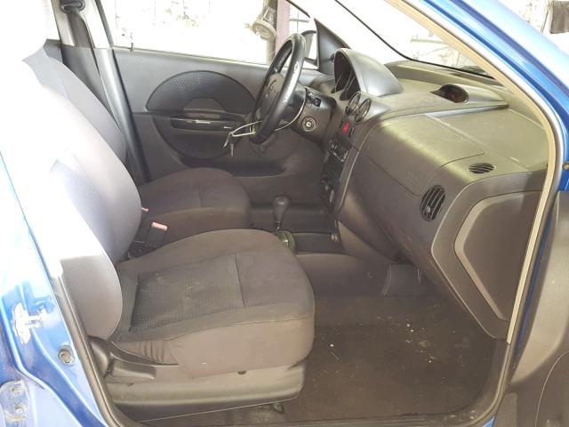 KL1TD56696B556709 - 2006 CHEVROLET AVEO BASE Կապույտ լուսանկար 5