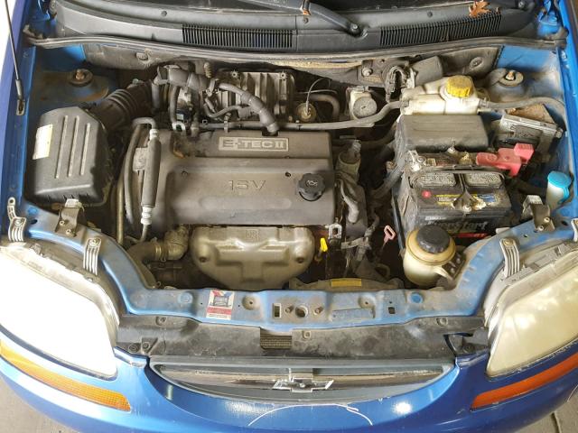 KL1TD56696B556709 - 2006 CHEVROLET AVEO BASE Կապույտ լուսանկար 7
