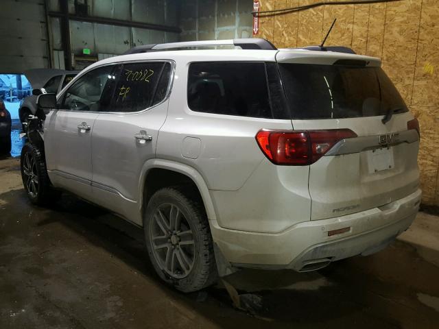 1GKKNXLS7HZ172828 - 2017 GMC ACADIA DEN WHITE photo 3