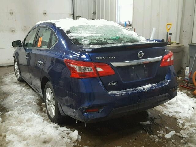 3N1AB7AP4GY291012 - 2016 NISSAN SENTRA S BLUE photo 3