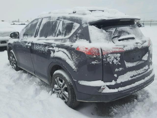 JTMBFREV6HJ144223 - 2017 TOYOTA RAV4 LE CHARCOAL photo 3